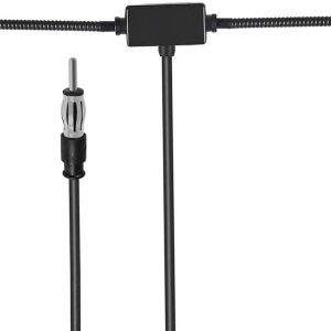 Antena dipolo universal estéreo AM FM para automóvil, montaje adhesivo oculto, cable de 10 pies, conector de enchufe DIN (macho) – para vehículo, Antena dipolo universal estéreo AM FM para automóvil, montaje adhesivo oculto, cable de 10 pies, conector de enchufe DIN (macho) – para vehículo,