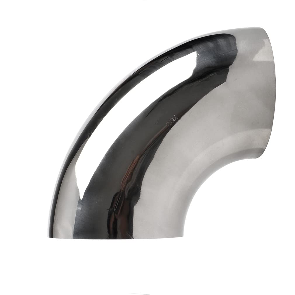 Codo de tubo de escape de acero inoxidable de 1.5 “Codo de curva de mandril de 90  – espesor 16GA.065” Material de pared Tubo de escape SS304 para