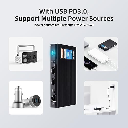 MeLE Quieter3C Mini PC sin ventilador Windows 11 Home, N5105 4GB 128GB Micro computadora de escritorio pequeño con función completa USB-C, WiFi5,