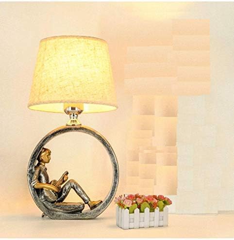 Lámpara romántica para niños, luz de lectura simple y moderna, lámpara de mesa LED para estudio de hotel, con interruptor de atenuación, decoración