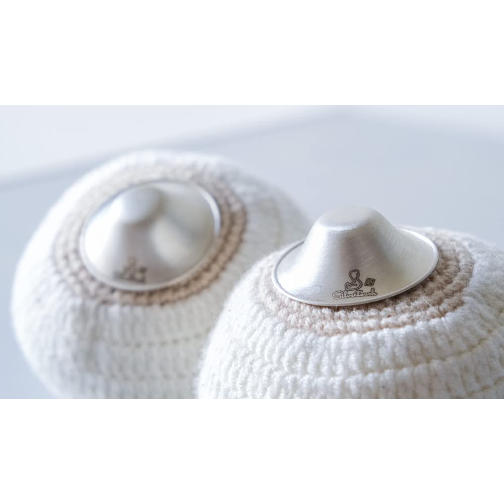 The Original Silver Nursing Cups  Protectores de pezones para lactancia recién nacido  Cubiertas para pezones  Productos esenciales para recién