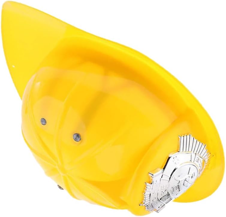 ibasenice Sombrero de bombero para niños, casco de bombero para niños y niñas, juego de rol, accesorios de disfraz de Halloween, disfraces