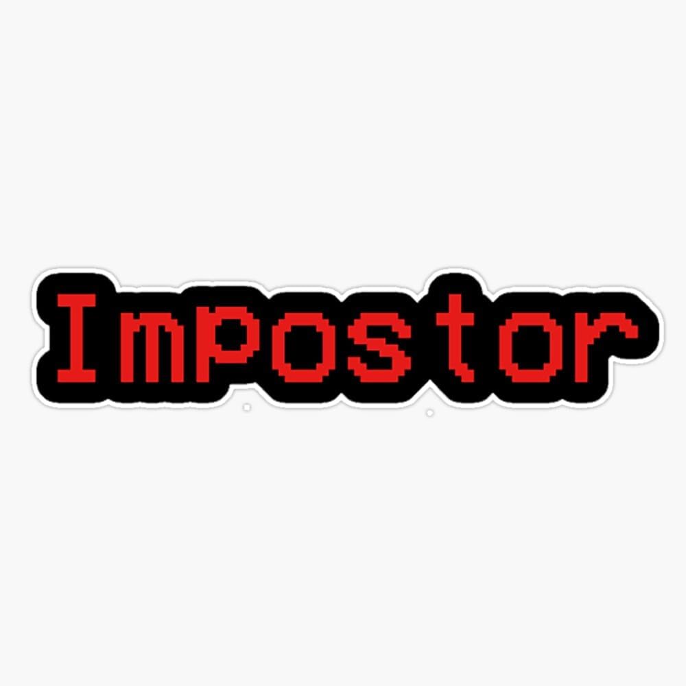 Imán Impostor Among Us – Calcomanía magnética de vinilo de 5 pulgadas