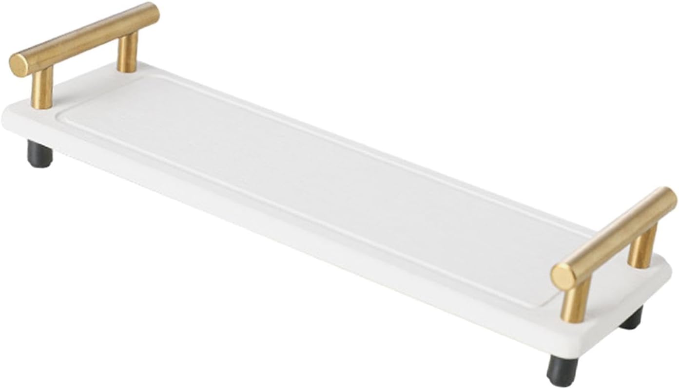 MagiDeal Organizador de fregadero de baño de secado instantáneo, bandeja de mostrador, soporte dispensador de jabón de esponja, almacenamiento