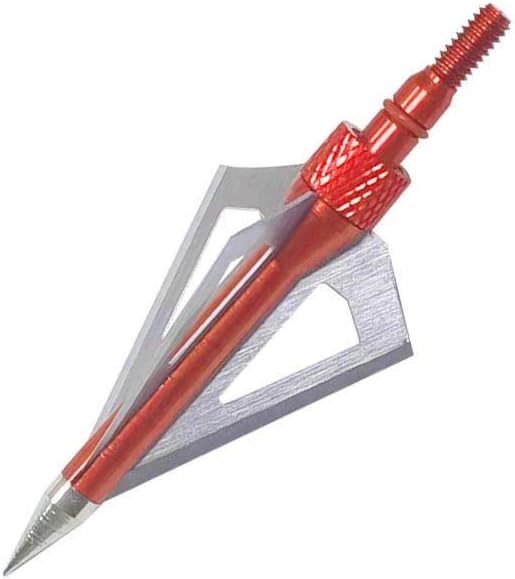 3 cuchillas de caza de 100125 granos, cabezas de flecha atornilladas, puntas de flecha compatibles con ballesta y arco compuesto + 1 estuche de