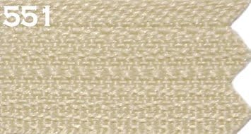 YKK Cremallera Vislon para chaqueta de 24 pulgadas, 5 partes inferiores de plástico moldeado, peso medio por cada uno (color seleccionado) (marrón