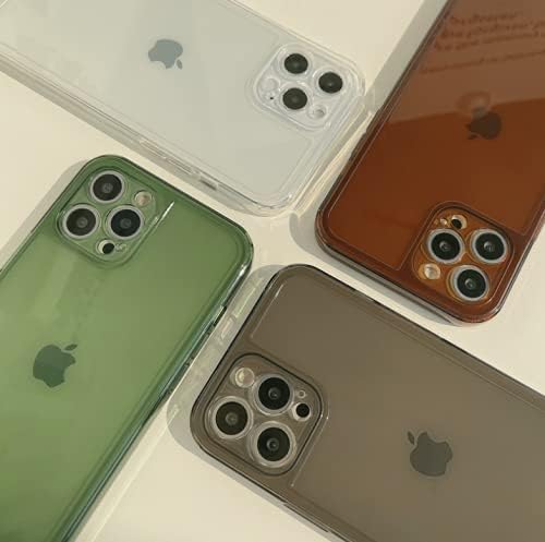 ZTOFERA Funda para iPhone 15 Pro de 6.1 pulgadas, Transparente Suave Silicona Bumper Protector Retro Color Transparente A Prueba de Golpes iPhone 15
