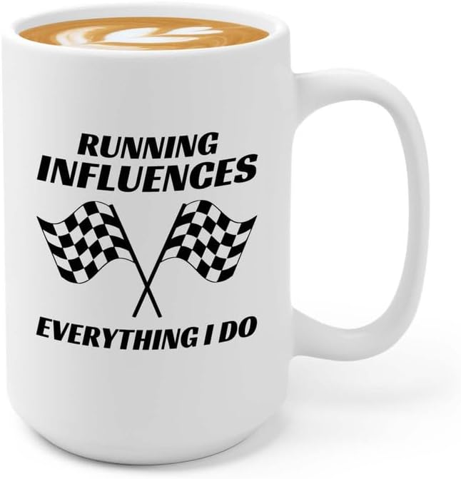 Racer Coffee Mug 15oz White – Everything I Do – Fuel Speed Racer Car Guys Circuit Automotive Racing Boy Gifts For Him Dad Men Boyfriend