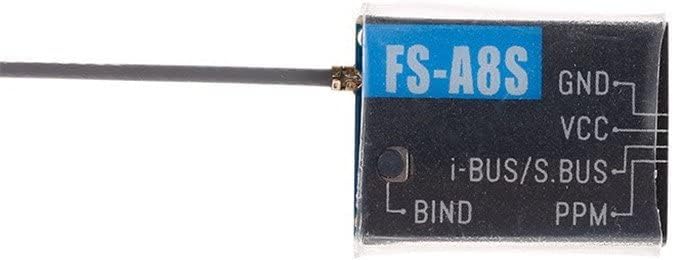 Flysky A8S Receptor 8CH PPM i-Bus S-Bus para FS-i4 FS-i6 FS-i6S Transmisor Racing Quadcopter (paquete de 2)