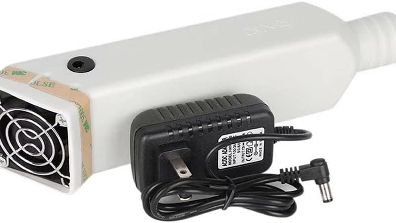 Kit de accesorios para microscopio, cámara de preparación de diapositivas, amortiguador de ventilador de escape, extractor de humos para reparación