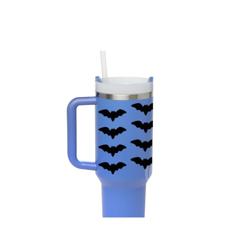 Bats Vinyl Stanley Tumbler Cup Wrap, Halloween Decal Fall Decal 40oz Adventure Quencher Halloween fall Wrap boho stylish tumbler boho decor