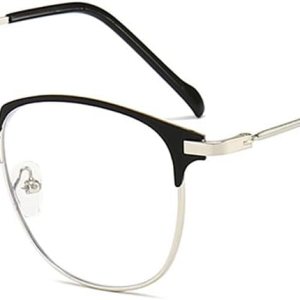 DEPEYE Gafas de miopía con bloqueo de luz azul, marco de metal, gafas retro para miopía, gafas de 0.5 a 4.0 de fuerza DEPEYE Gafas de miopía con bloqueo de luz azul, marco de metal, gafas retro para miopía, gafas de 0.5 a 4.0 de fuerza