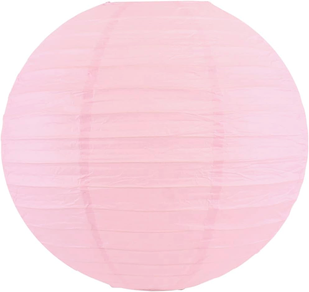 TopAAA Farol de papel rosa de 8 pulgadas, linternas de papel chinas, japonesas (juego de 5, rosa)