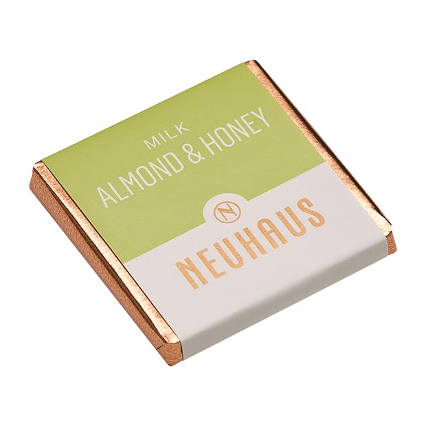 Neuhaus Caja de leche belga Carré de chocolate  40 chocolates con leche Neuhaus Carrés  4 variedades de leche crujiente  Envueltos individualmente