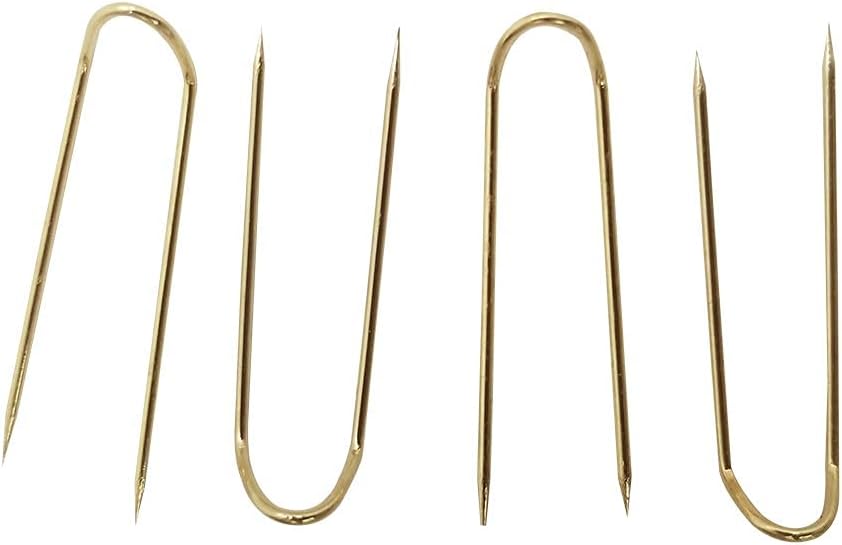 U-Pins, en forma de U joyería expositor de la almohadilla de la cadena (paquete de 1000, dorado)