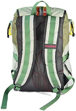 Para Boba Fett Mochila Portátil Bounty Hunter Mochila de viaje PC Tablet Mochila de gran capacidad, Verde, Mochila para laptop
