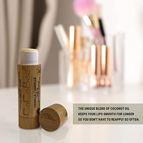 Chapstick Bálsamo labial hidratante labial para labios secos y agrietados, bálsamo labial 100% orgánico para labios suaves y brillantes, bálsamo