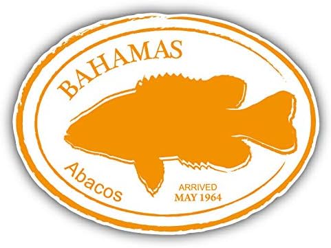 Bahamas Abacos Retro Sailing Passport Stamp Black Leather Key Chain Keychain Silver Ring