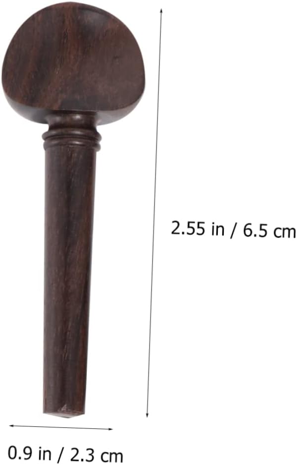 FAVOMOTO 4 clavijas de afinación de violín de madera de ébano clavijas de violín para estudiantes Piezas de repuesto para violín Accesorios para