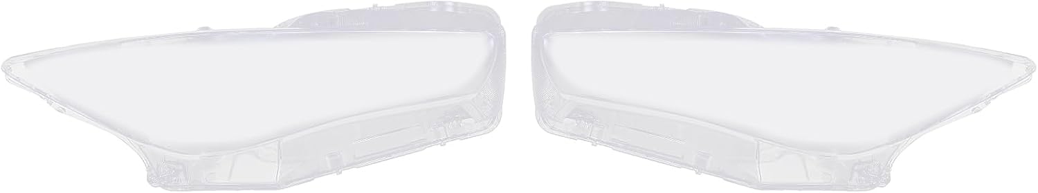 CNCEST Par de fundas para faros delanteros, faros delanteros izquierdo y derecho, pantalla de repuesto para Infiniti Q50 2014 2015 2016 2017 2018