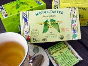 Té orgánico de mirto de limón australiano, sabor a limón más natural que el té de limoncillo cultivado en las selvas tropicales australianas. Gran