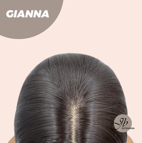 GIANNA – Peluca negra de corte Bob con piezas de dinero rubias, pelucas rectas sin pegamento para mujer, pelucas sintéticas naturales para uso