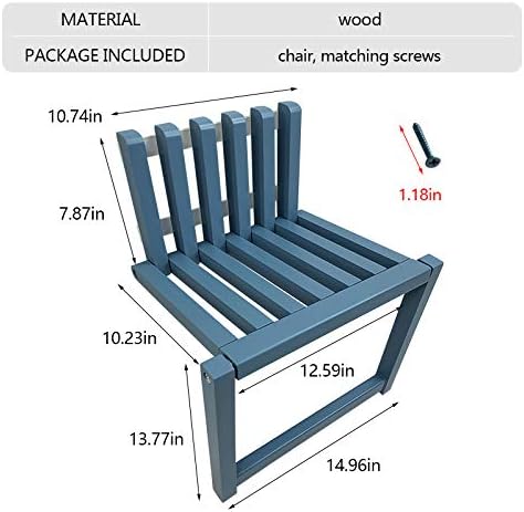 Silla plegable montada en la pared, taburete invisible para cambiar zapatos, hecho de madera maciza, asiento de pared plegable con patas de apoyo