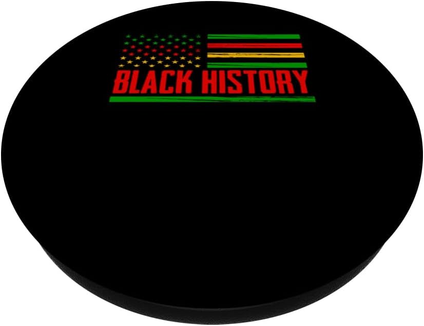 Black Pride American Flag Month for American African PopSockets Standard PopGrip