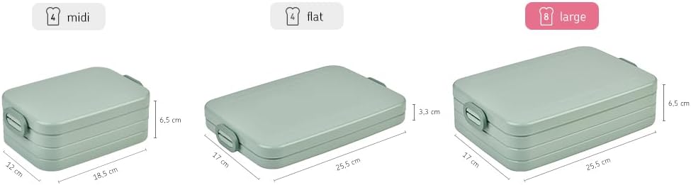 Mepal Rosti Take A Break – Lonchera grande, color blanco