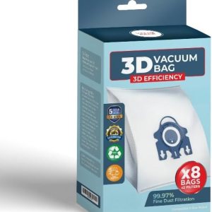 Provacuum Compatible con Miele 10123210 AirClean 3D. Se adapta a S2, S5, S8, Classic C1, Complete C2 y Complete C3 Series (8 bolsas y 2 filtros) Provacuum Compatible con Miele 10123210 AirClean 3D. Se adapta a S2, S5, S8, Classic C1, Complete C2 y Complete C3 Series (8 bolsas y 2 filtros)