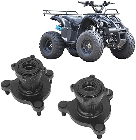 Aramox Buje de rueda para cuatrimoto, 2 unidades, buje de rueda de acero M8x3 para 50 cc-125 cc, ATV Go Kart, Dirt Quad Bike 6 7 8 pulgadas llanta