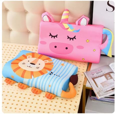 Almohada para niños pequeños para dormir. Almohada suave y pequeña de espuma viscoelástica transpirable para cama infantil. Funda de almohada