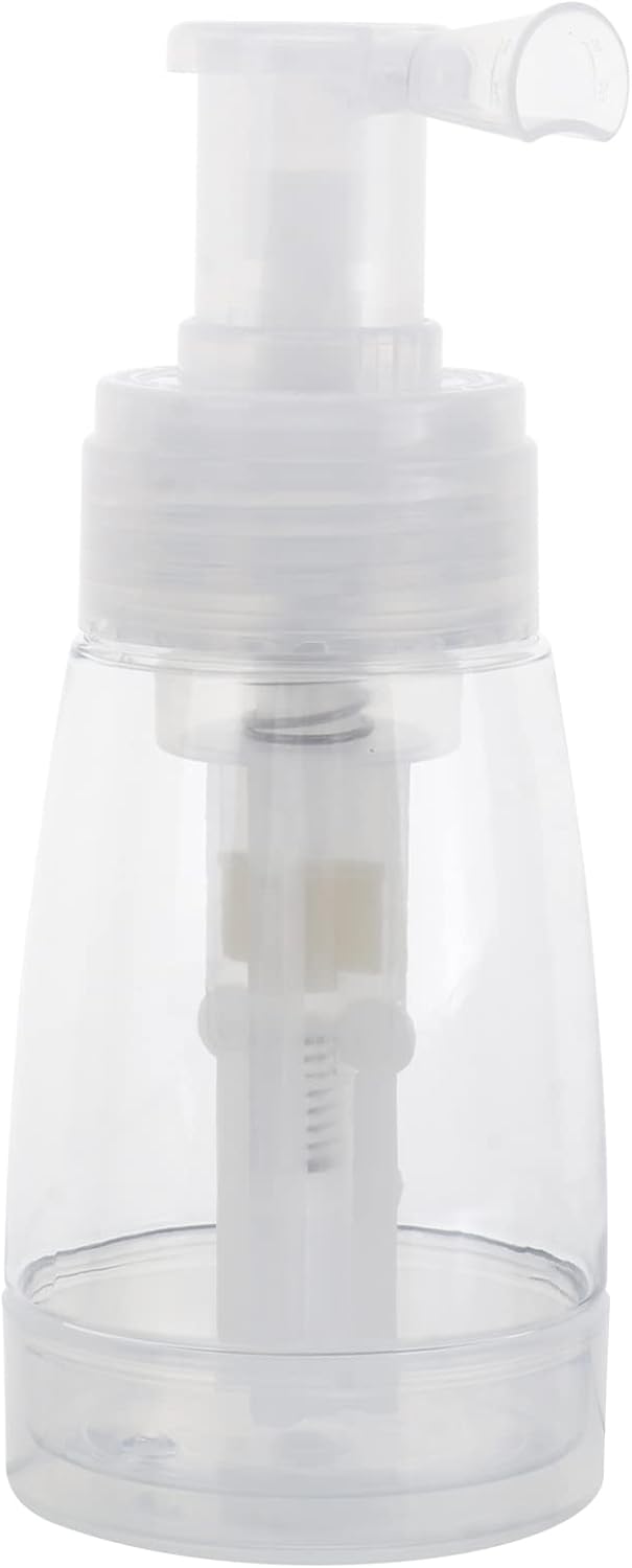 Botella de spray de viaje, pulverizador de polvo transparente, botella de viaje de plástico vacía para peluquería, salón de oficina, botellas de