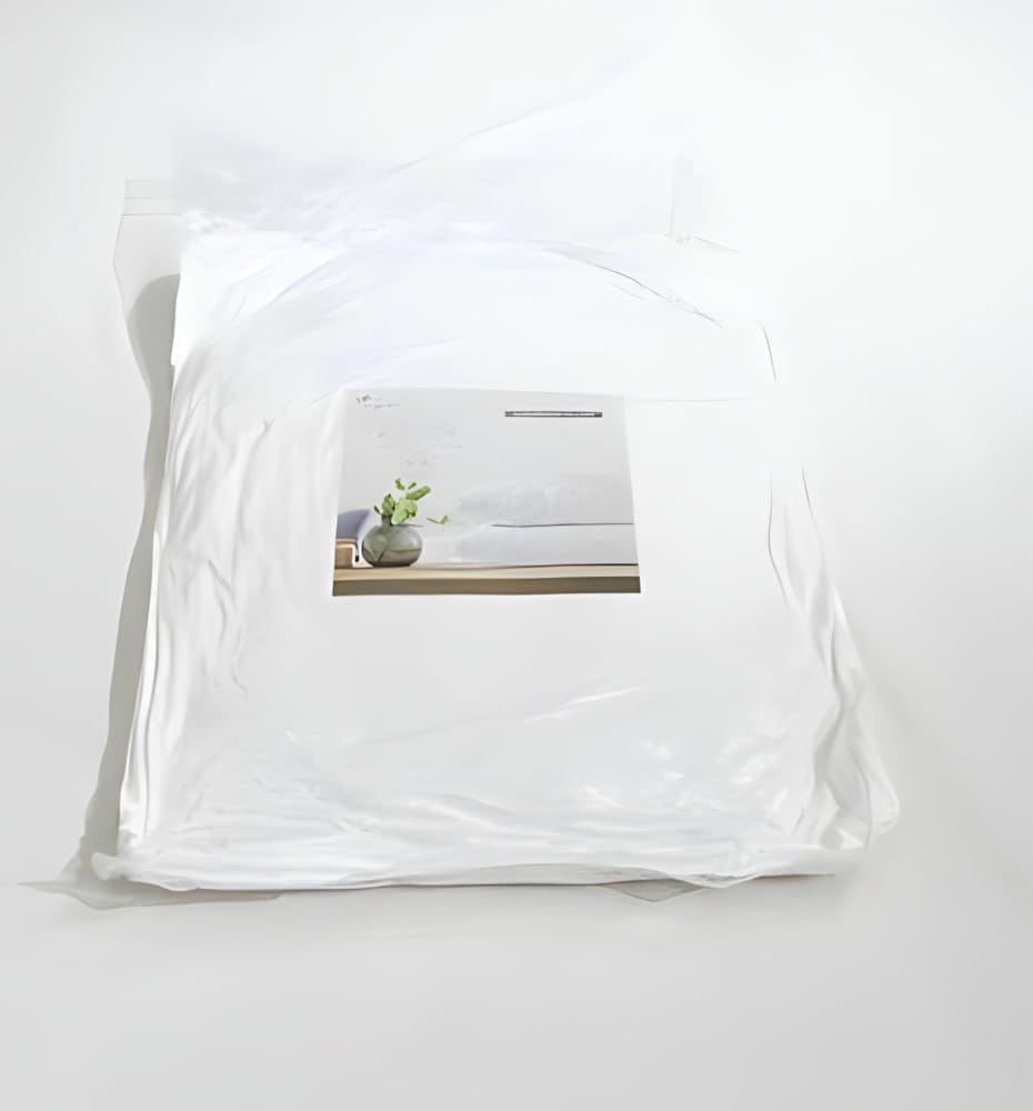 Almohada transpirable de 1 cama para dormir, almohada de dormir con relleno de microfibra y funda de algodón suave, almohada para dormir boca atrás