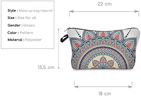 Bolsa de maquillaje, bolsa de viaje, bolsa de cosméticos, bolsa de aseo con cremallera pequeña, organizador de artículos de tocador, regalo para