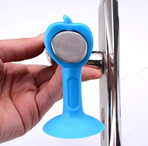 5 Uds. Versión extendida de silicona para puerta de succión, mango no perforante, almohadilla anticolisión, tapón de puerta de plástico, puerta de