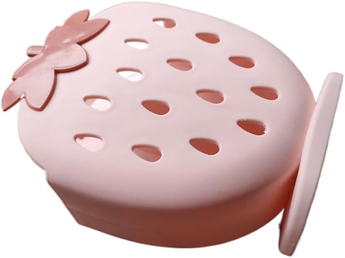 Soporte para palillos de fresa con organizador de secado de drenaje, cesta de palillos, caja de almacenamiento para almacenar cuchara, cuchillo,