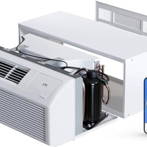 Cooper&Hunter 12,000 BTU PTAC terminal embalado AC con bomba de calor (refrigerante R32) y calentador eléctrico de 3.5 kW, incluyendo kit Cooper&Hunter 12,000 BTU PTAC terminal embalado AC con bomba de calor (refrigerante R32) y calentador eléctrico de 3.5 kW, incluyendo kit
