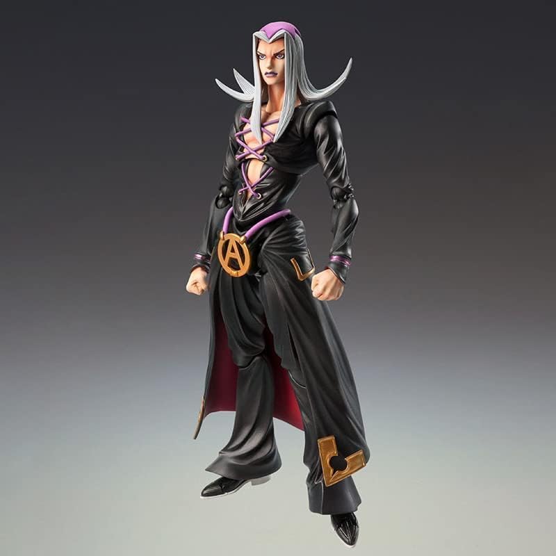 QAHEART Figura de anime de Leone Abbacchio de 5.9 in, modelo de estatua con accesorios, cara intercambiable, articulación movible, piezas