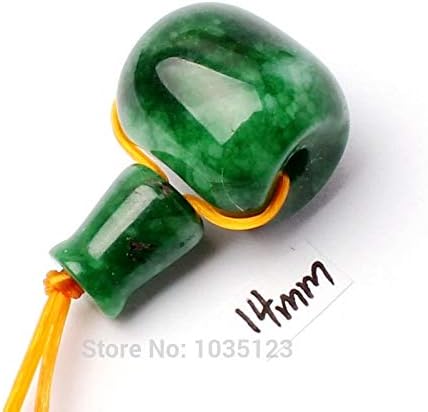Calvas 0.472-0.866 in Natural Verde Jades Columna Forma Tíbet Gurú DIY Joyería Creativa Hacer Cuentas Sueltas 1 Set Wj301 – (Color 0.472 in)