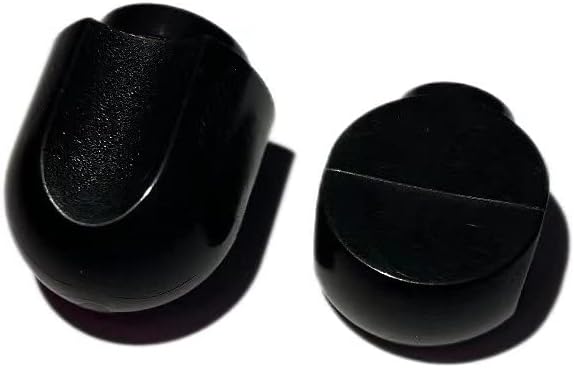 Juego de 2 piezas de repuesto para batidora de pie, pomo de control de velocidad de plástico negro y perilla de bloqueo para ayuda de cocina