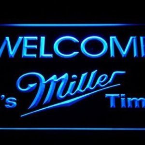 It ‘s Miller Time de bienvenida Barra de luz de neón señal LED Man Cave a206-b It ‘s Miller Time de bienvenida Barra de luz de neón señal LED Man Cave a206-b