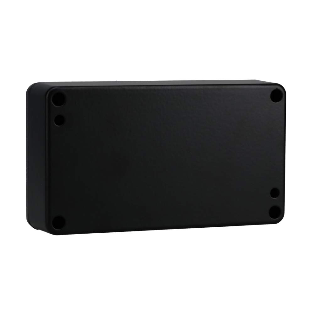 BUD Industries AN-1302-AB IP68 Caja de aluminio 4.55 pulgadas de largo x 2.58 pulgadas de ancho x 1.18 pulgadas de alto, negro