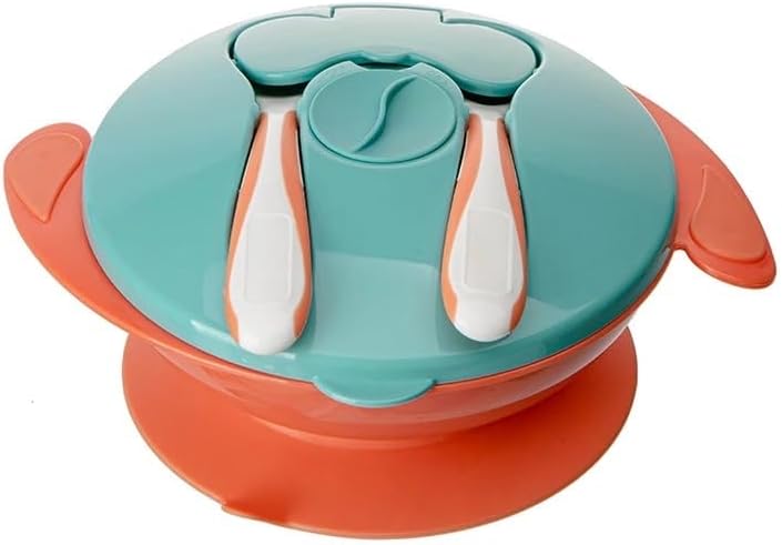 Juego de ventosas con tapa y utensilios (naranja)