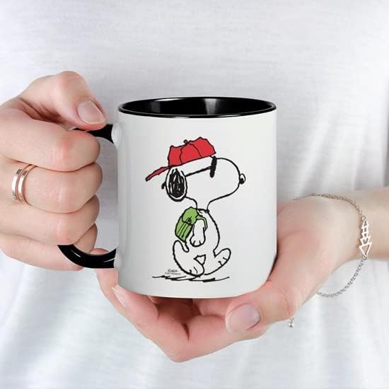 CafePress SNOOPY Joe Cool Taza de café de cerámica, taza de té de 11 onzas