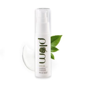 Plum Hidratante facial matificante de té verde, acabado mate para piel propensa al acné y grasa, fórmula ligera y mate, fórmula no grasa, sin SLS ni Plum Hidratante facial matificante de té verde, acabado mate para piel propensa al acné y grasa, fórmula ligera y mate, fórmula no grasa, sin SLS ni