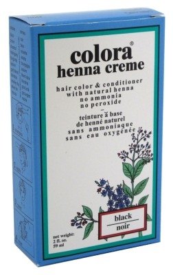 Colora Henna Creme – Tinte para el cabello, color negro, 2 onzas (paquete de 3)