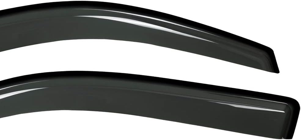 Wensdy 4 deflectores de viento para ventana lateral, protección contra la lluvia y el sol de montaje exterior, viseras de humo oscuro para Toyota