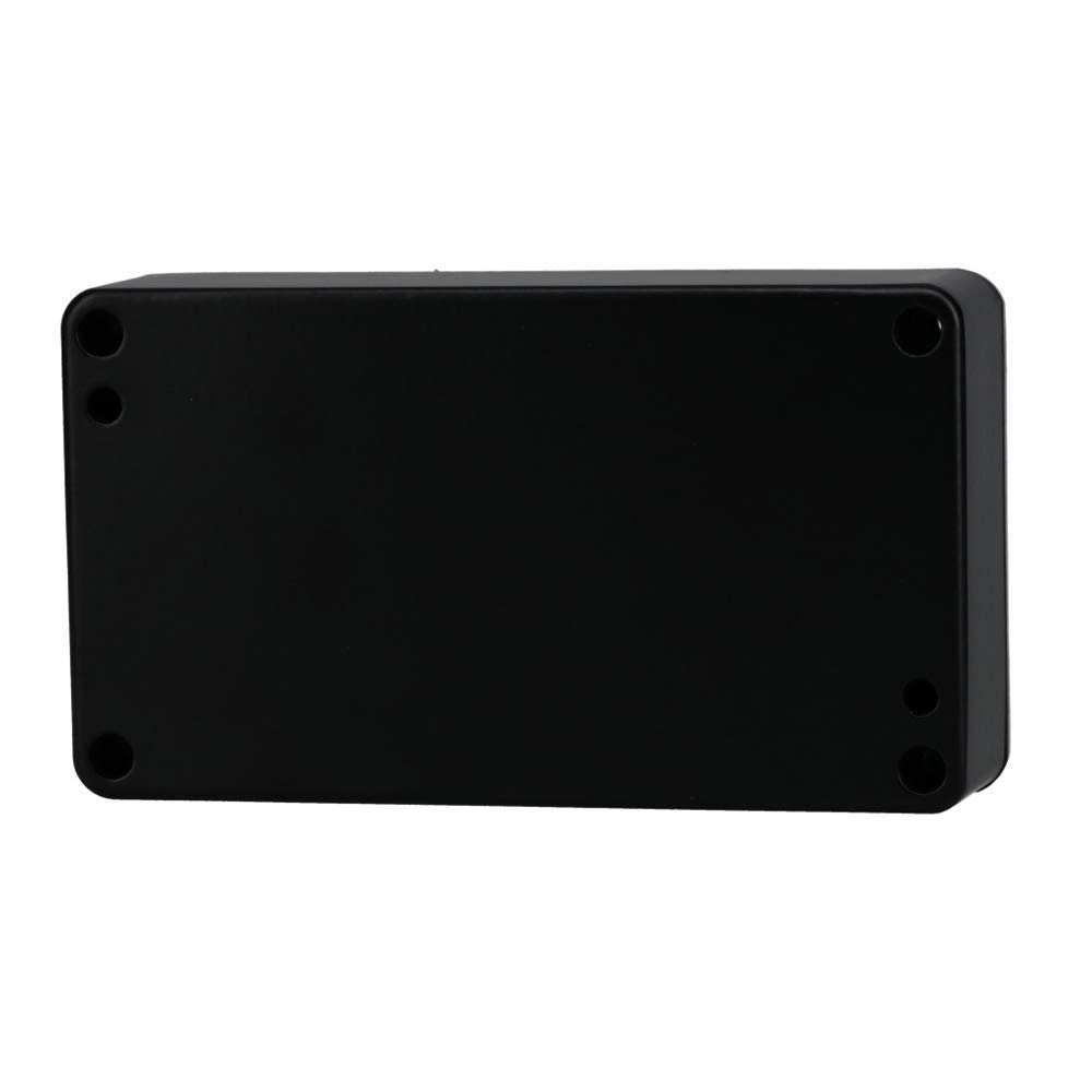 BUD Industries AN-1302-AB IP68 Caja de aluminio 4.55 pulgadas de largo x 2.58 pulgadas de ancho x 1.18 pulgadas de alto, negro