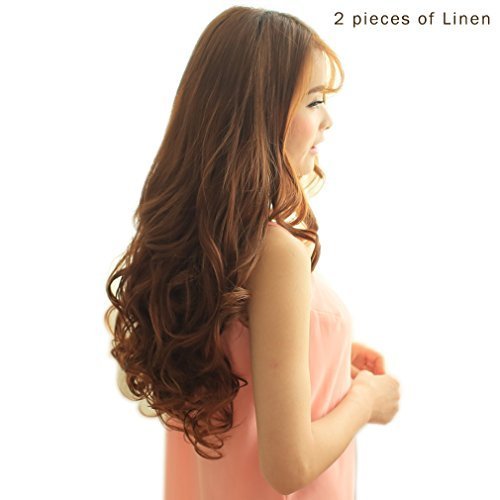 Extensiones de cabello ondulado sintético para 34 de la cabeza completa, 20 pulgadas, 5 clips de 4.6 onzas por pieza de REECHO